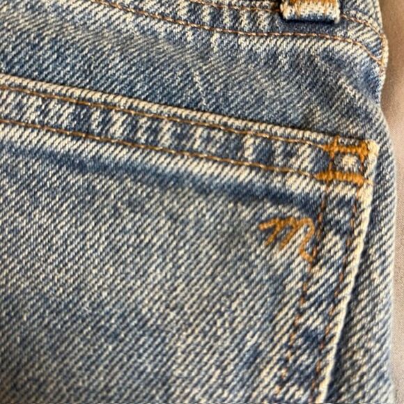 Madewell The Perfect Jean Short Distressed Denim Medium Wash Size 24 - Picture 5 of 10